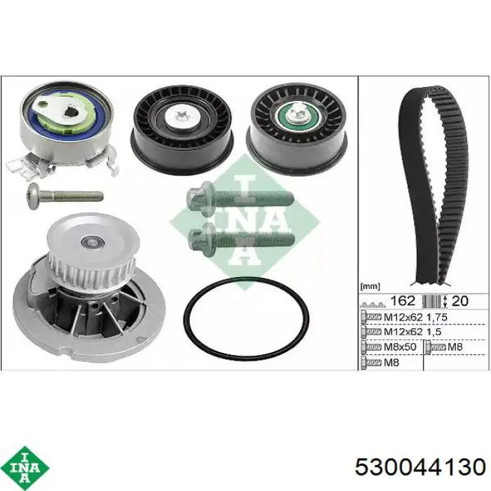 Pasek rozrządu, zestaw INA 530044130 cena, od 131,28 USD