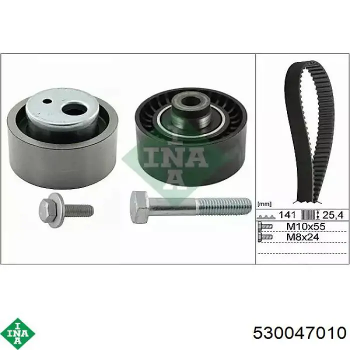 Pasek rozrządu, zestaw INA 530047010 cena, od 86,87 USD