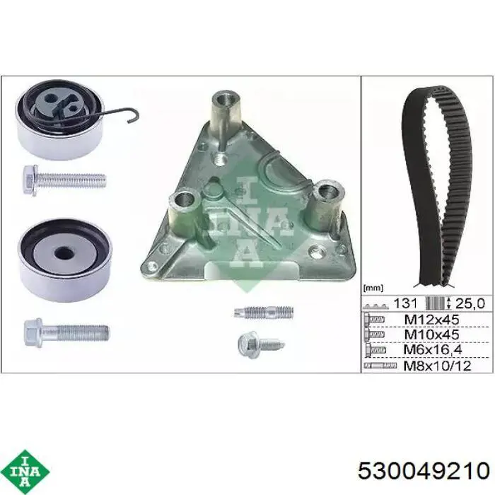 Pasek rozrządu, zestaw INA 530049210 cena, od 103,07 USD