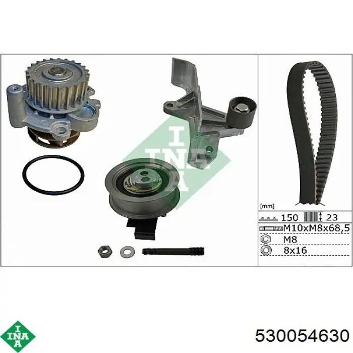 Pasek rozrządu, zestaw INA 530054630 cena, od 200,69 USD