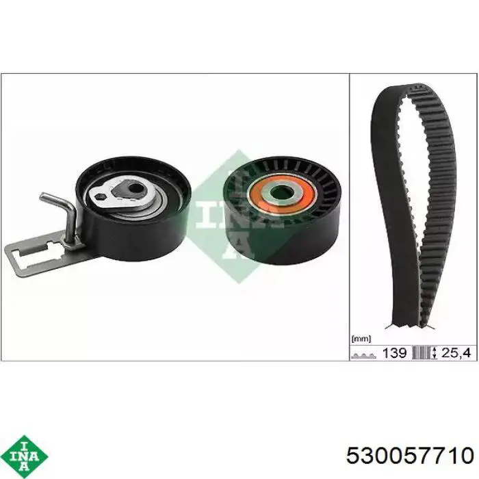 Pasek rozrządu, zestaw INA 530057710 cena, od 115,59 USD