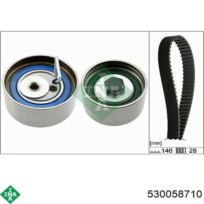 Pasek rozrządu, zestaw INA 530058710 cena, od 109,95 USD