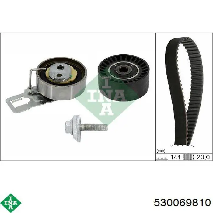 Pasek rozrządu, zestaw INA 530069810 cena, od 117,36 USD