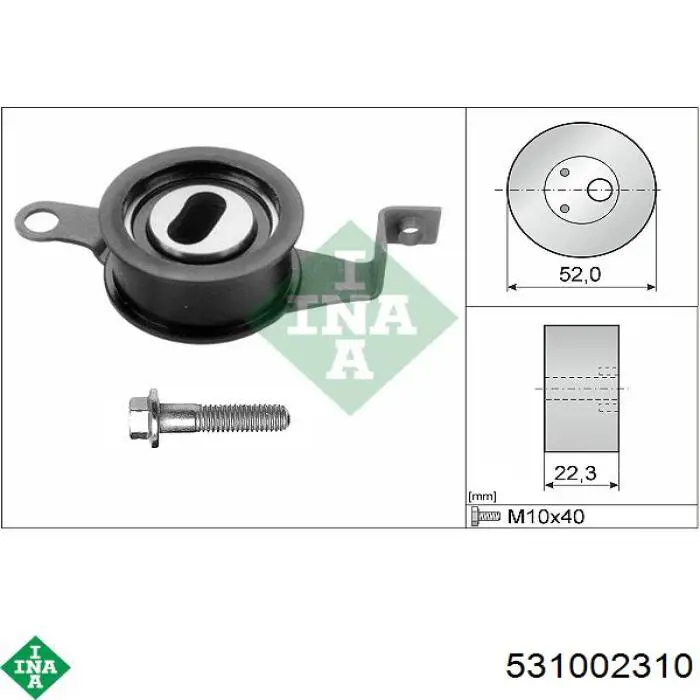 Rolka napinacza paska rozrządu INA 531002310 cena, od 19,99 USD