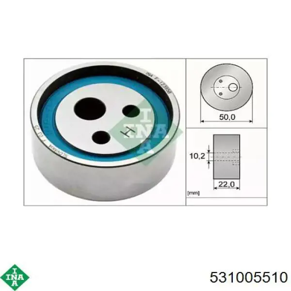 Rolka napinacza paska rozrządu INA 531005510 cena, od 16,30 USD