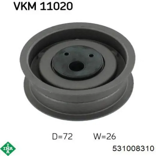 Rolka napinacza paska napędowego INA 531008310 cena, od 37,86 USD