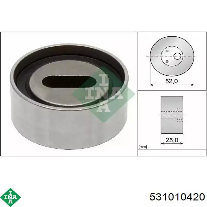 Rolka napinacza paska rozrządu INA 531010420 cena, od 20,54 USD