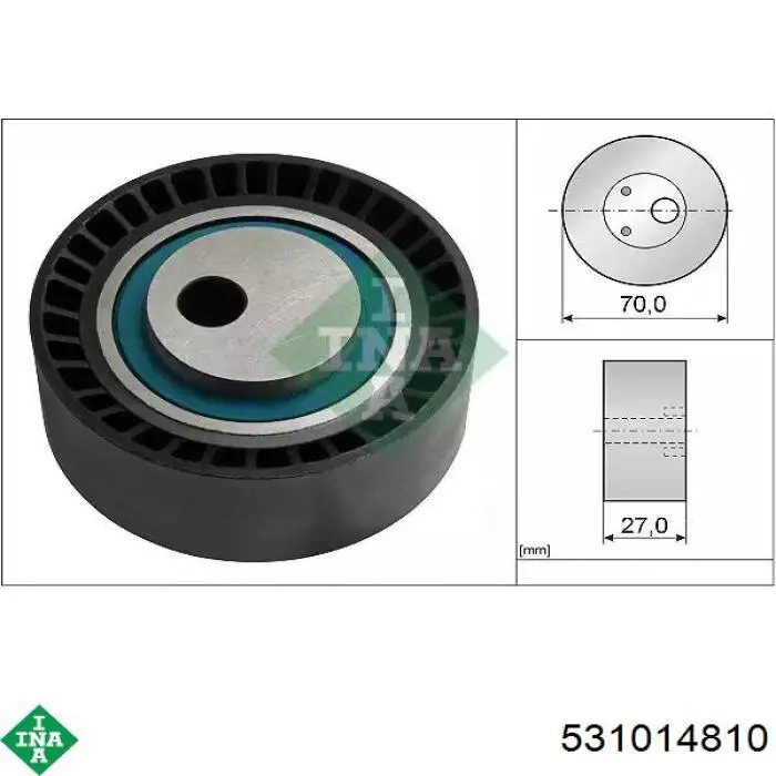 Rolka prowadząca, kierunkowa paska napędowego INA 531014810 cena, od 26,24 USD