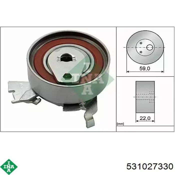 Rolka napinacza paska rozrządu INA 531027330 cena, od 27,86 USD