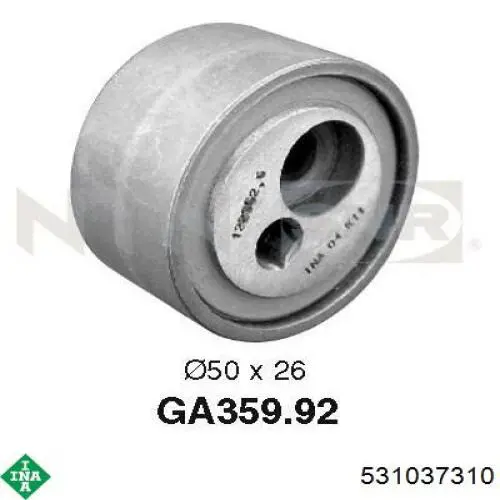 Rolka napinacza paska napędowego INA 531037310 cena, od 20,74 USD