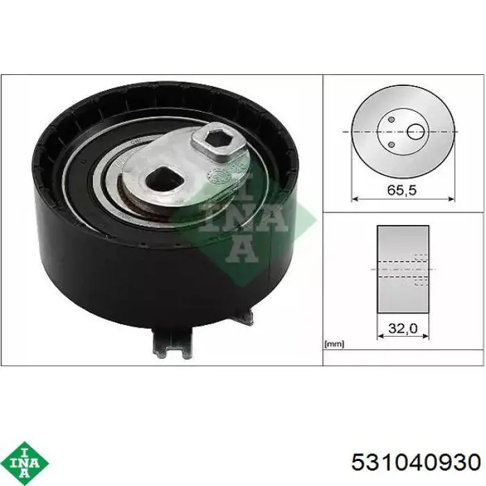 Rolka napinacza paska rozrządu INA 531040930 cena, od 26,34 USD