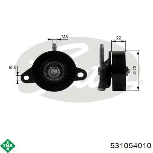 Napinacz paska napędowego INA 531054010 cena, od 19,61 USD