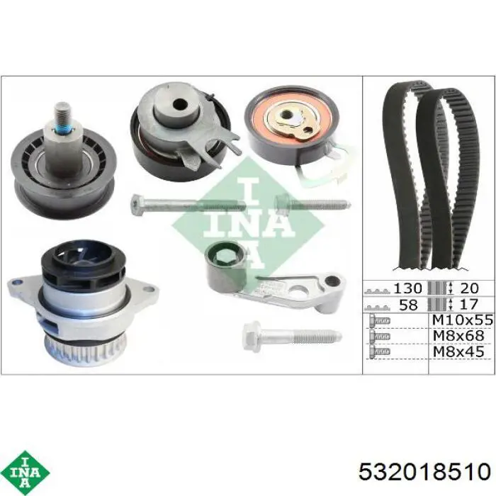Rolka prowadząca kierunkowa paska rozrządu INA 532018510 cena, od 22,94 USD