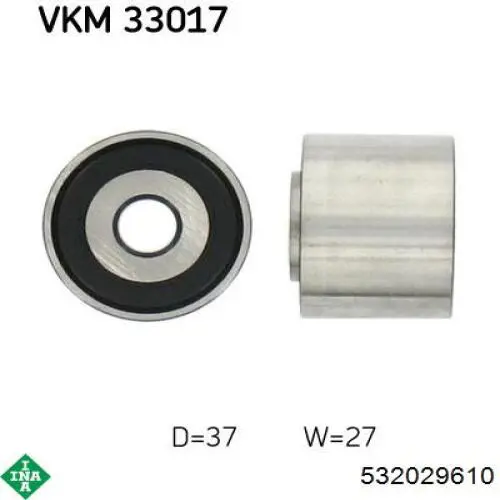 Rolka prowadząca, kierunkowa paska napędowego INA 532029610 cena, od 14,57 USD