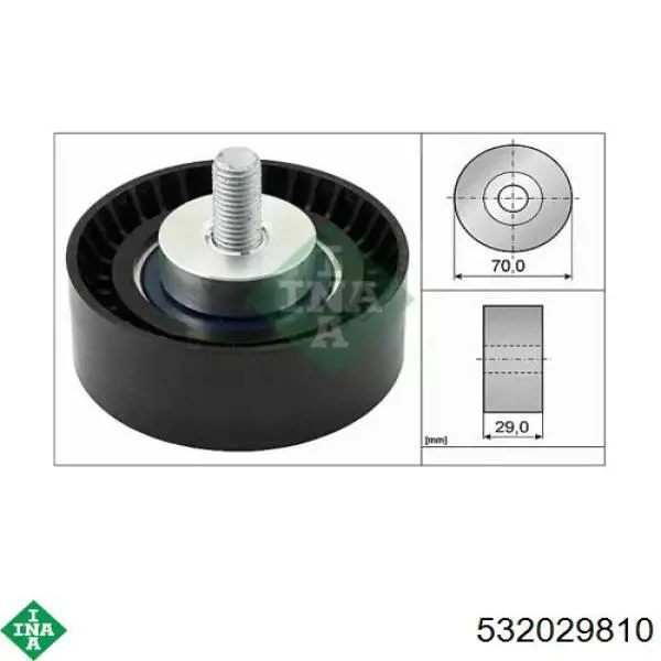 Rolka prowadząca, kierunkowa paska napędowego INA 532029810 cena, od 20,08 USD