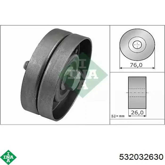 Rolka prowadząca, kierunkowa paska napędowego INA 532032630 cena, od 18,02 USD