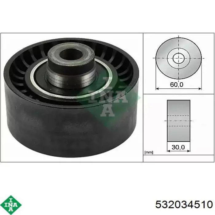 Rolka prowadząca kierunkowa paska rozrządu INA 532034510 cena, od 17,90 USD
