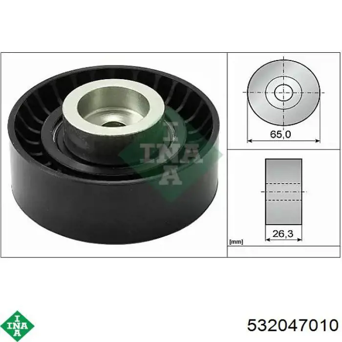Rolka prowadząca, kierunkowa paska napędowego INA 532047010 cena, od 16,95 USD