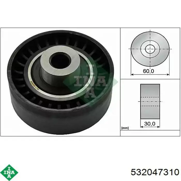 Rolka prowadząca kierunkowa paska rozrządu INA 532047310 cena, od 17,92 USD