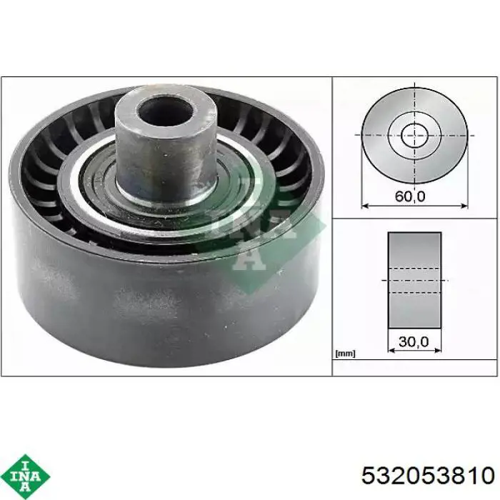 Rolka prowadząca, kierunkowa paska napędowego INA 532053810 cena, od 24,71 USD