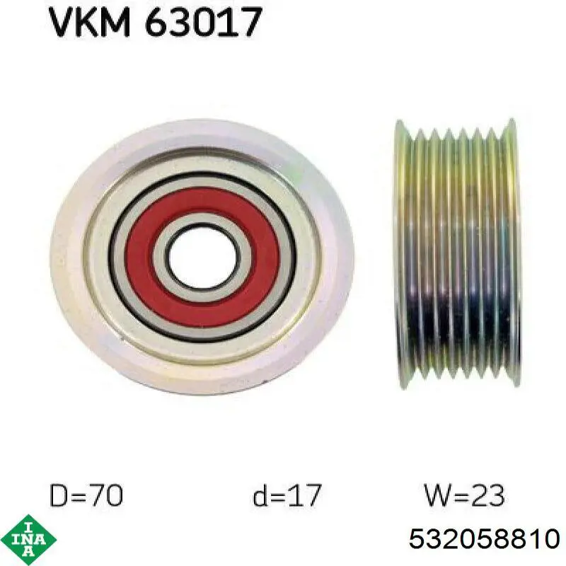 Rolka prowadząca, kierunkowa paska napędowego INA 532058810 cena, od 31,94 USD