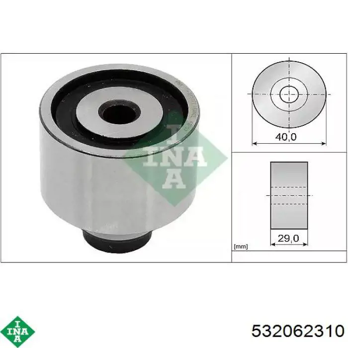 Rolka prowadząca kierunkowa paska rozrządu INA 532062310 cena, od 18,31 USD