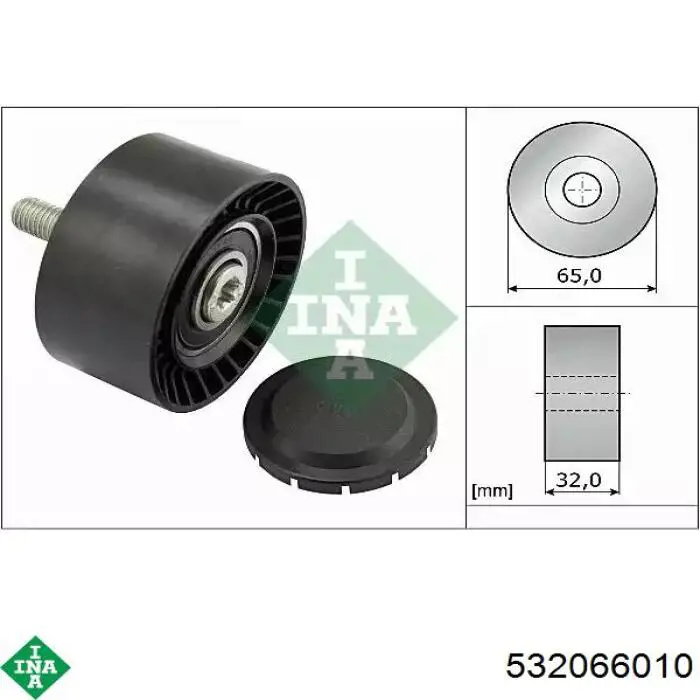 Rolka prowadząca, kierunkowa paska napędowego INA 532066010 cena, od 32,95 USD