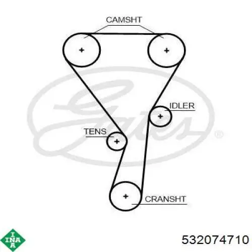 Do koszyka 542874 Ruville Rolka napinacza paska rozrządu
