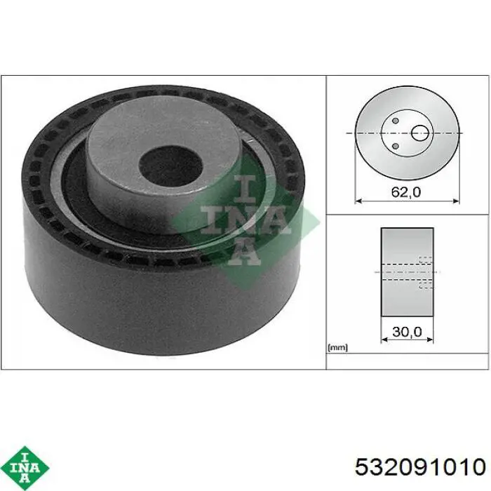Rolka prowadząca, kierunkowa paska napędowego INA 532091010 cena, od 22,29 USD