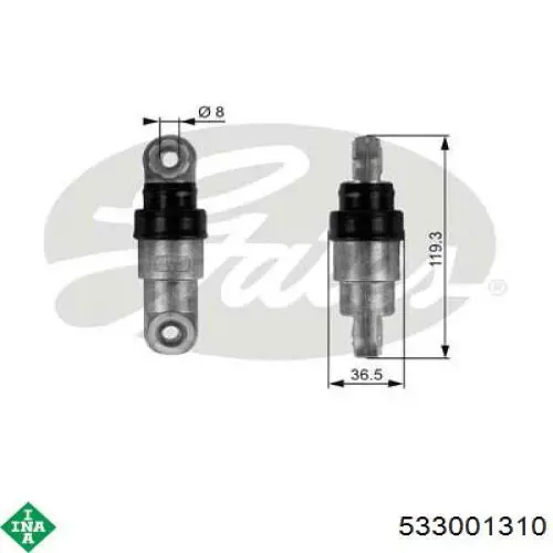 Napinacz paska napędowego INA 533001310 cena, od 65,51 USD