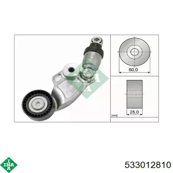 Napinacz paska napędowego INA 533012810 cena, od 52,51 USD