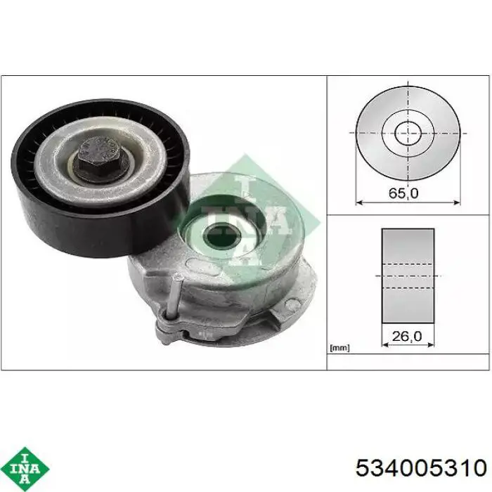 Napinacz paska napędowego INA 534005310 cena, od 20,28 USD