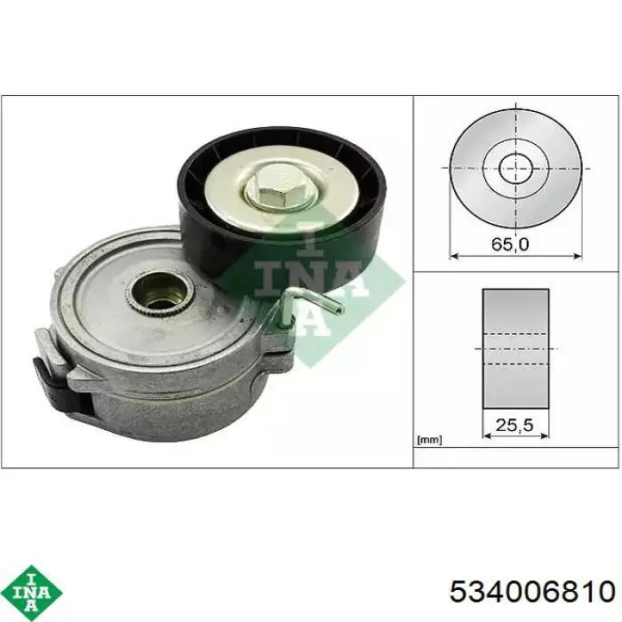 Napinacz paska napędowego INA 534006810 cena, od 65,34 USD