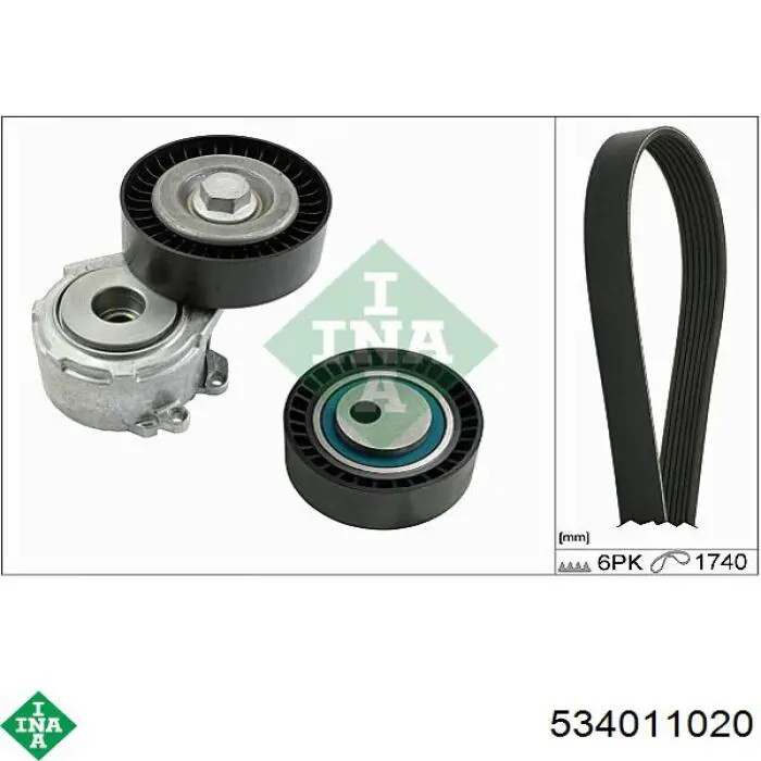 Do koszyka 534011020 INA Napinacz paska napędowego