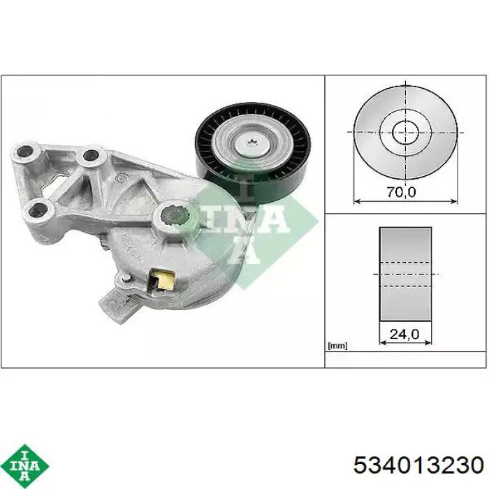Napinacz paska napędowego INA 534013230 cena, od 71,65 USD