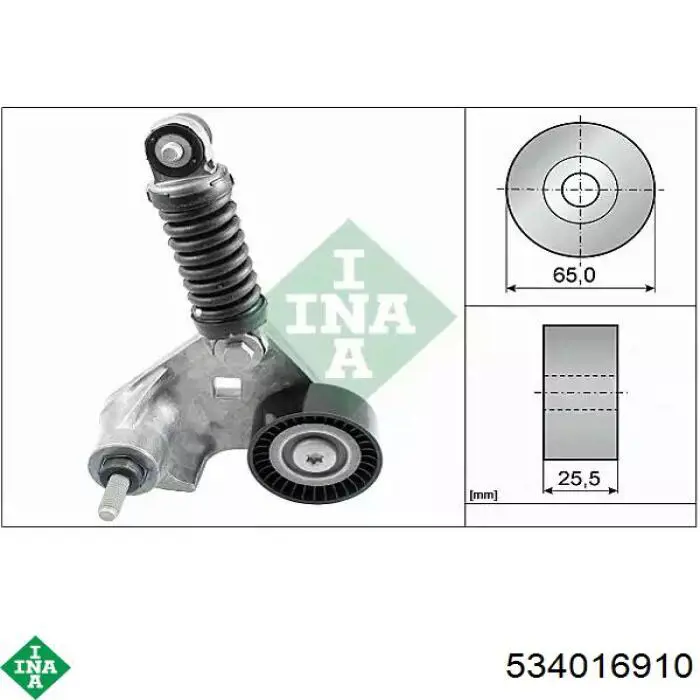Napinacz paska napędowego INA 534016910 cena, od 20,08 USD