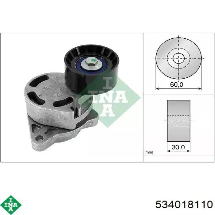 Napinacz paska napędowego INA 534018110 cena, od 21,84 USD