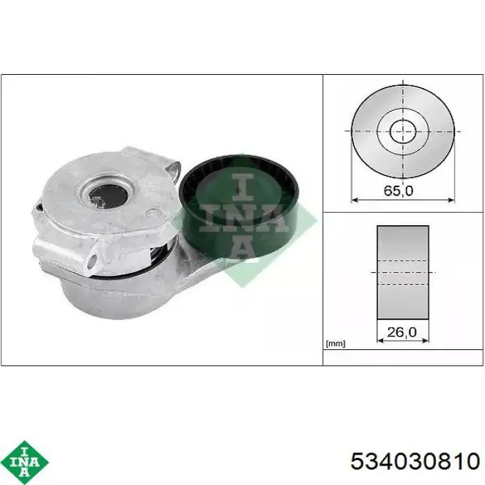 Napinacz paska napędowego INA 534030810 cena, od 44,36 USD
