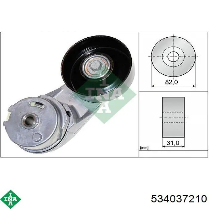 Napinacz paska napędowego INA 534037210 cena, od 69,17 USD