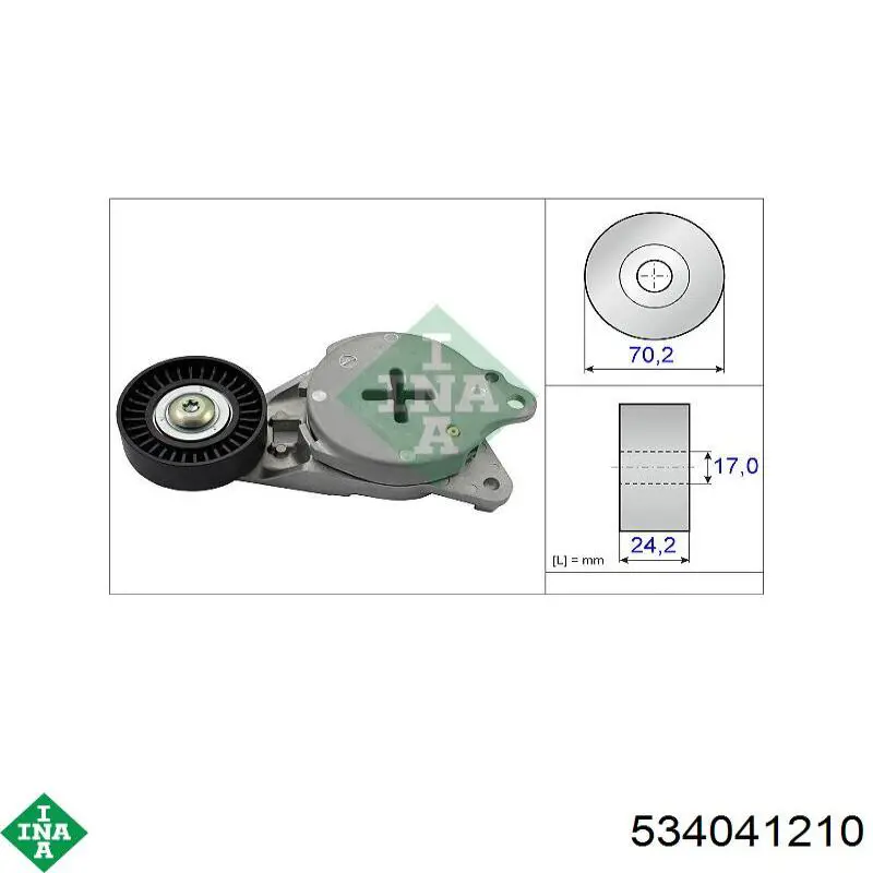 Do koszyka 534041210 INA Napinacz paska napędowego