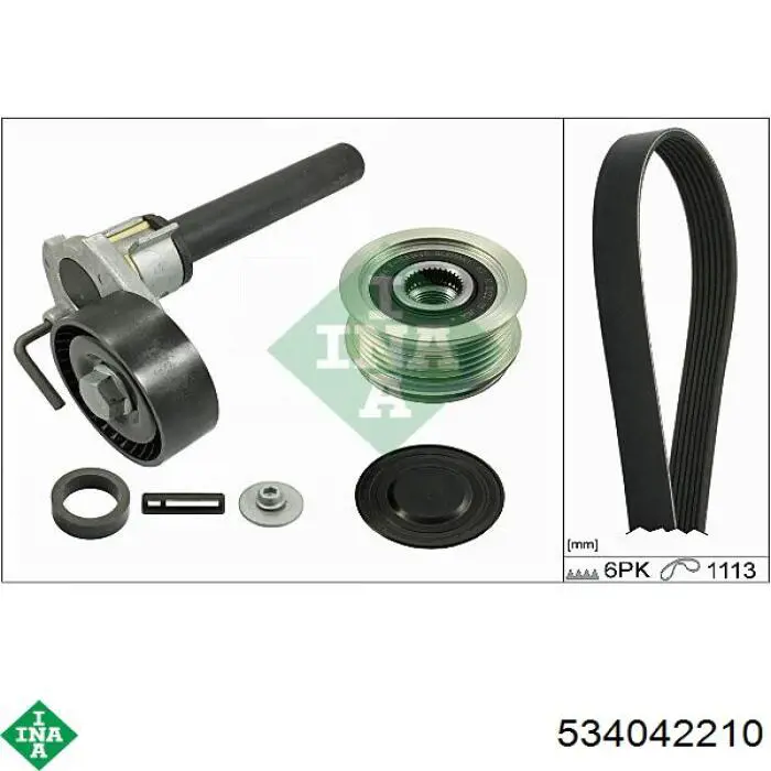 Rolka napinacza paska napędowego INA 534042210 cena, od 17,67 USD