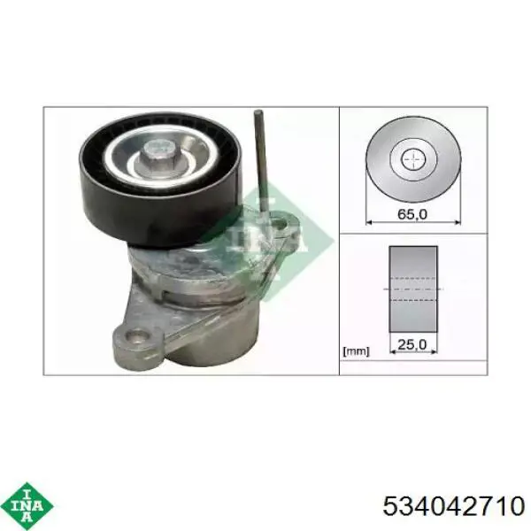 Napinacz paska napędowego INA 534042710 cena, od 54,11 USD