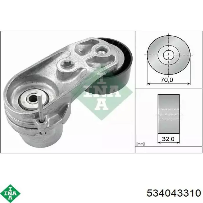 534 0433 10 INA napinacz paska napędowego