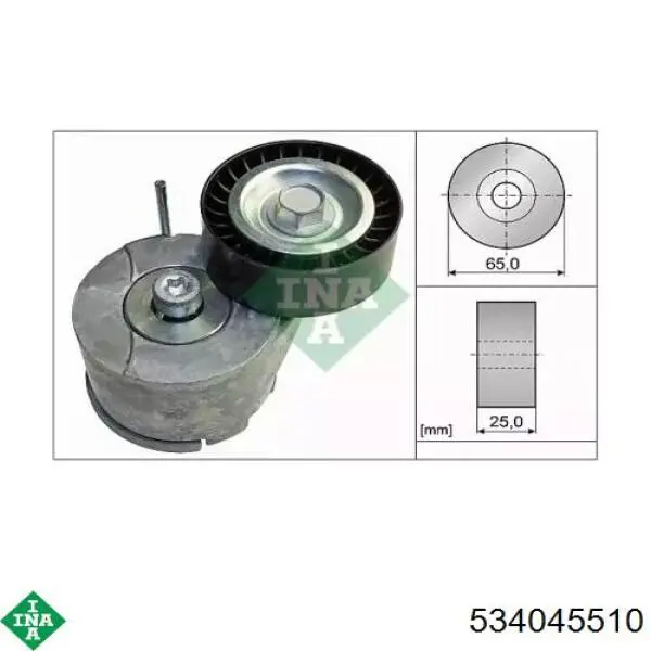 Napinacz paska napędowego INA 534045510 cena, od 51,55 USD