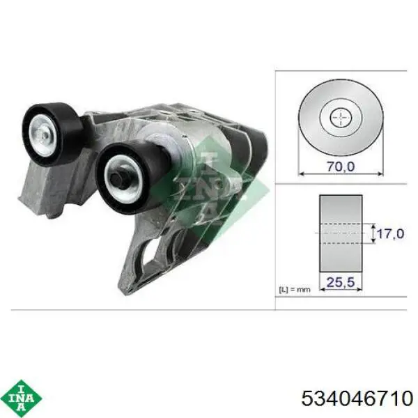 Wspornik alternatora INA 534046710 cena, od 133,23 USD