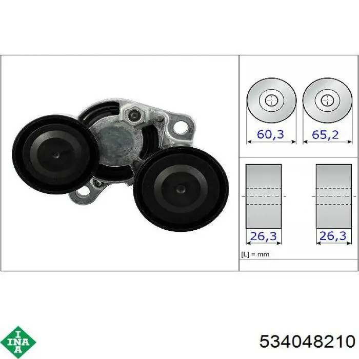 Do koszyka 534048210 INA Napinacz paska napędowego
