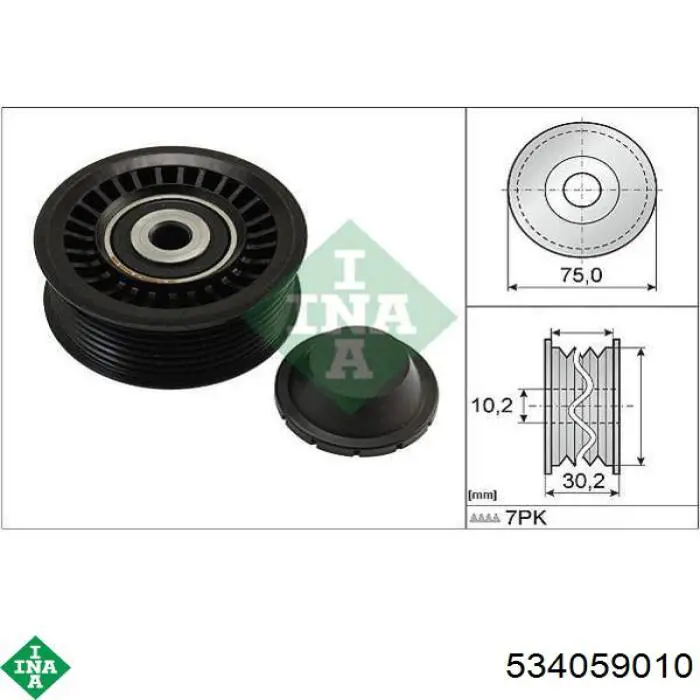 Napinacz paska napędowego INA 534059010 cena, od 50,61 USD