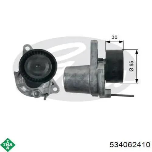 Napinacz paska napędowego INA 534062410 cena, od 73,79 USD