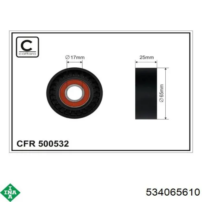 Napinacz paska napędowego INA 534065610 cena, od 26,57 USD