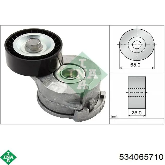 Rolka napinacza paska napędowego INA 534065710 cena, od 56,56 USD